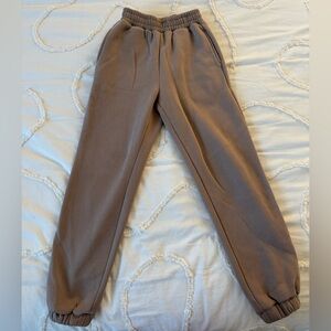Women's Tan Jogger Sweatpants